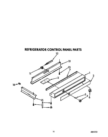 Refrigerator control panel