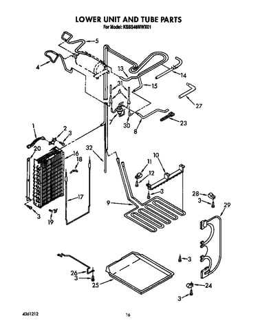 Lower unit and tube