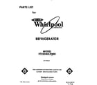 Whirlpool ET22DMXZN00 front cover diagram