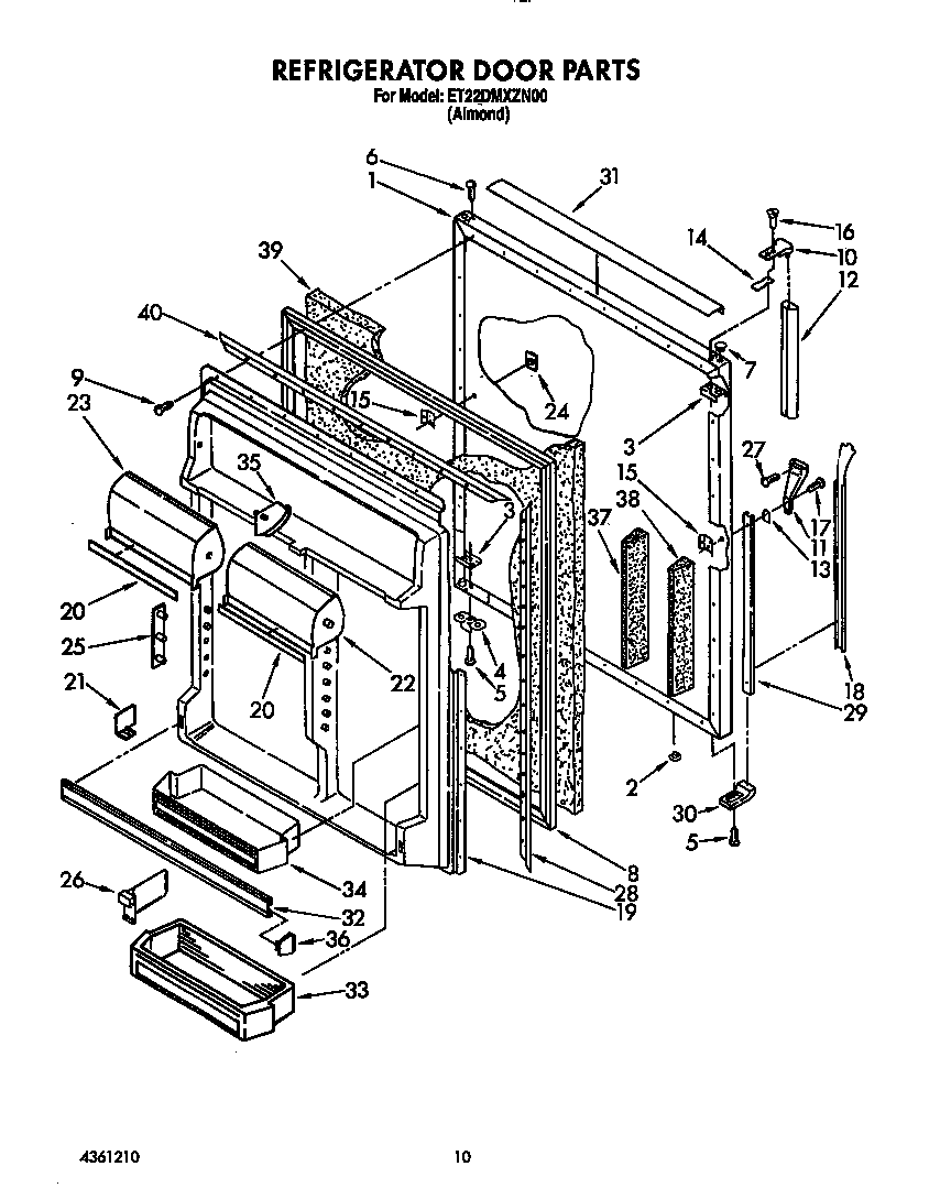 Refrigerator door