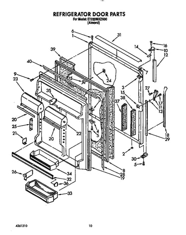 Refrigerator door