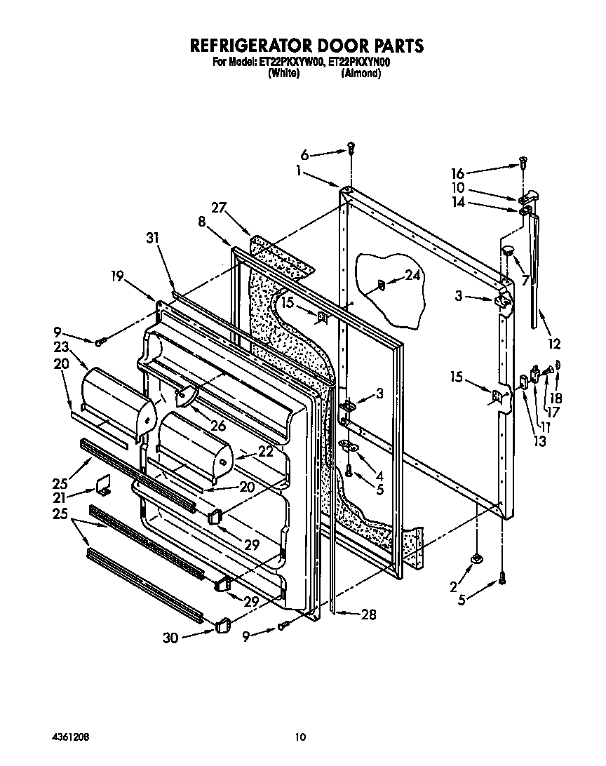 Refrigerator door