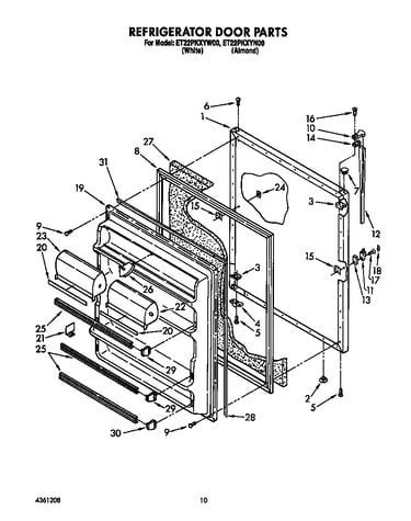 Refrigerator door