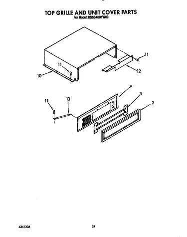 Top grille and unit cover