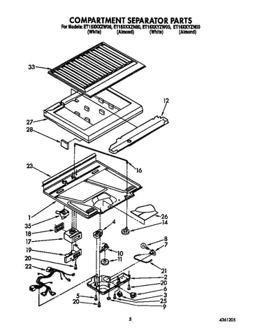 Compartment separator