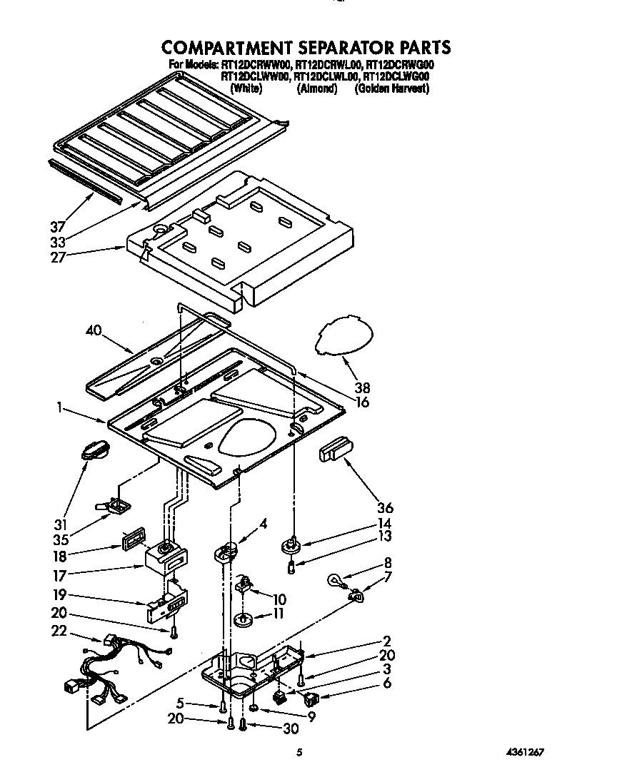 Compartment separator