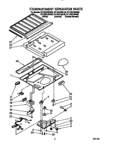 Compartment separator