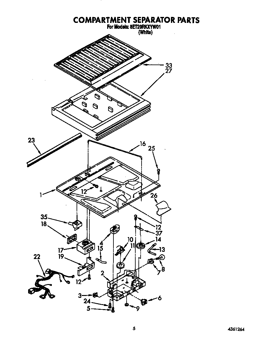 Compartment separator