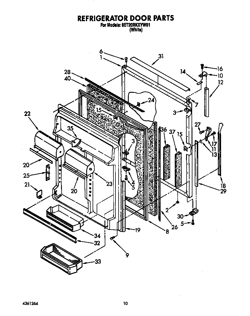Refrigerator door