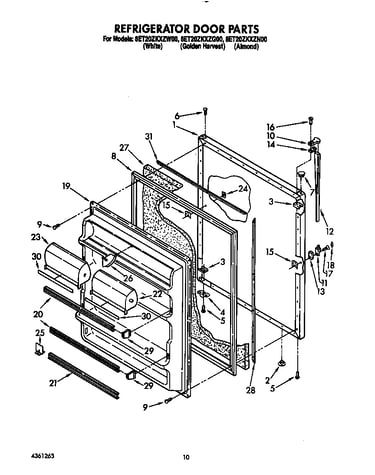 Refrigerator door