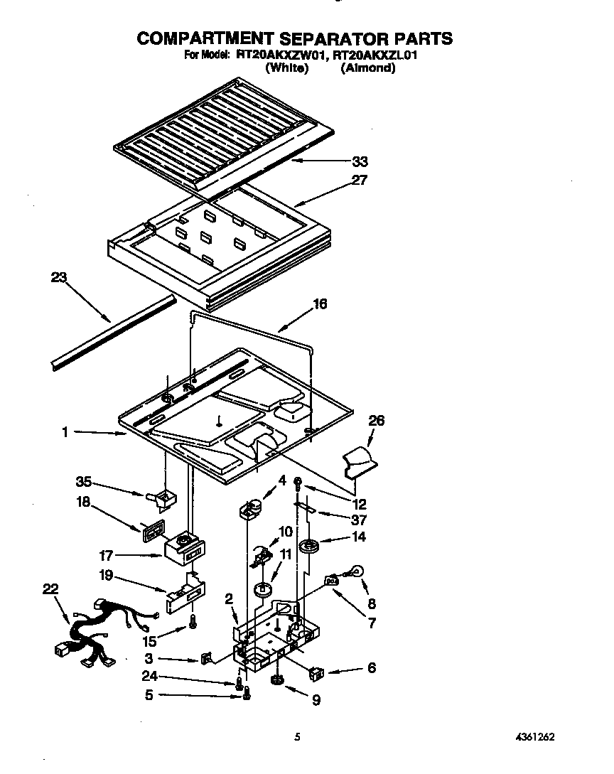 Compartment separator