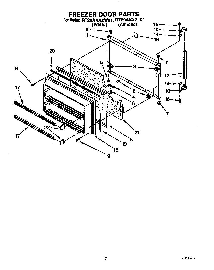 FREEZER DOOR