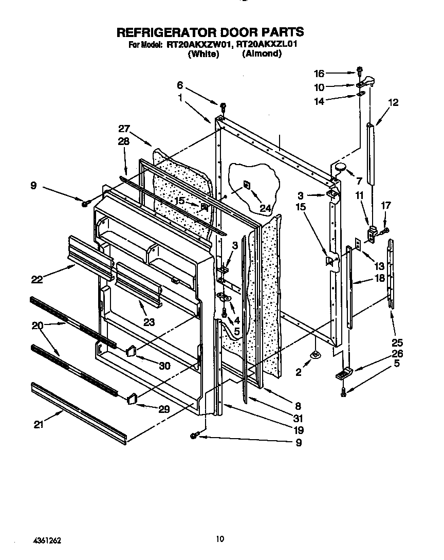 Refrigerator door