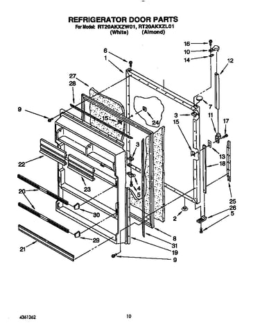 Refrigerator door