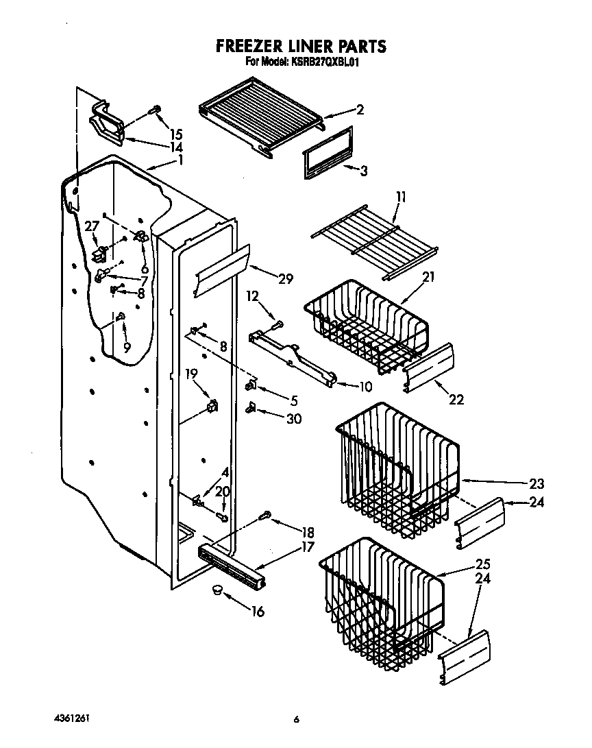 Freezer liner