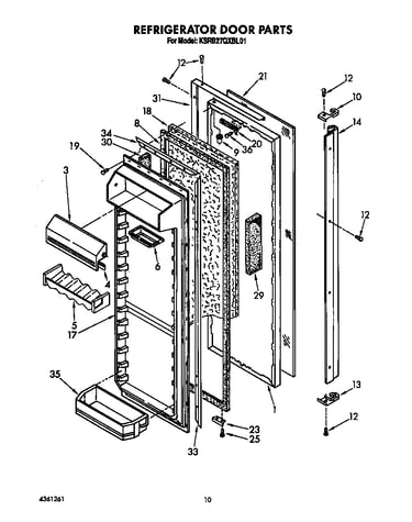 Refrigerator door