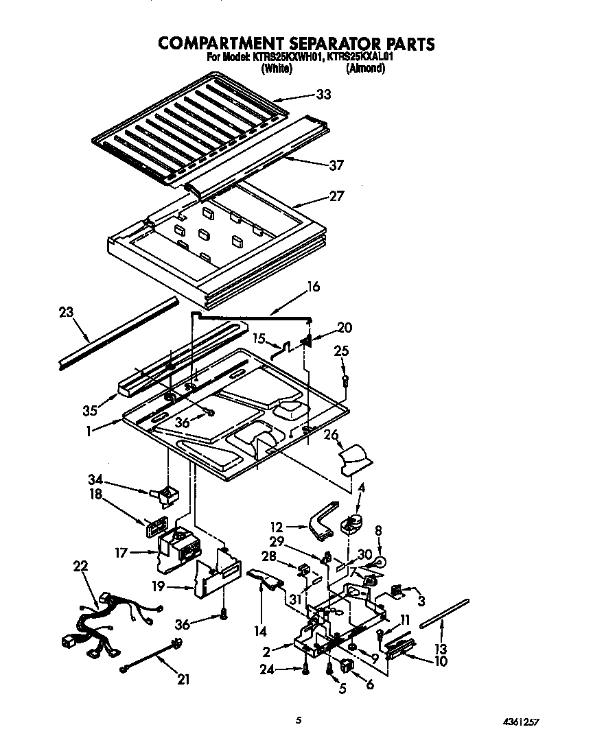 Compartment separator