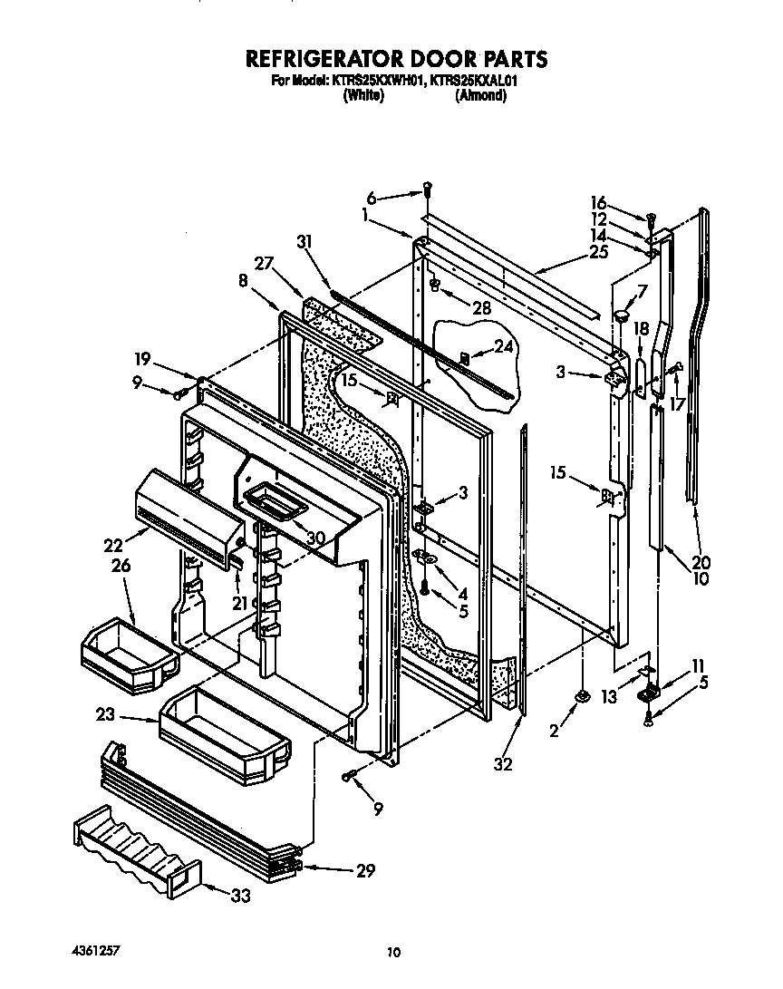 Refrigerator door