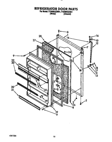 Refrigerator door