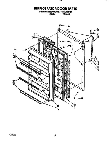 Refrigerator door