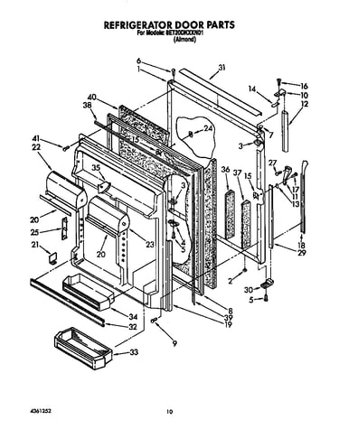 Refrigerator door