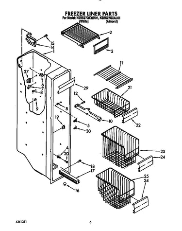 Freezer liner
