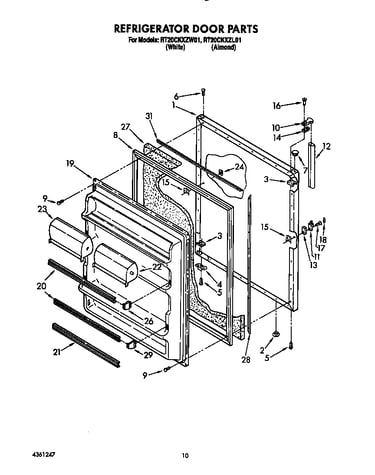 Refrigerator door