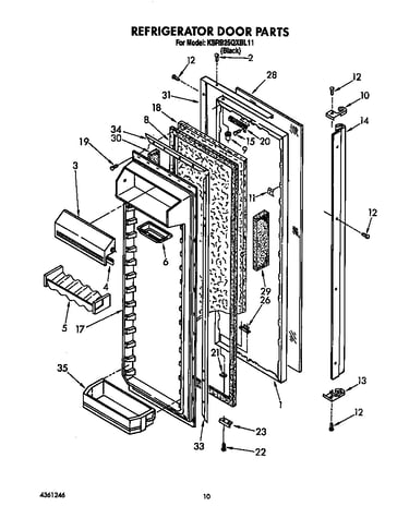 Refrigerator door