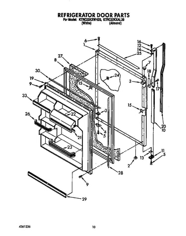Refrigerator door