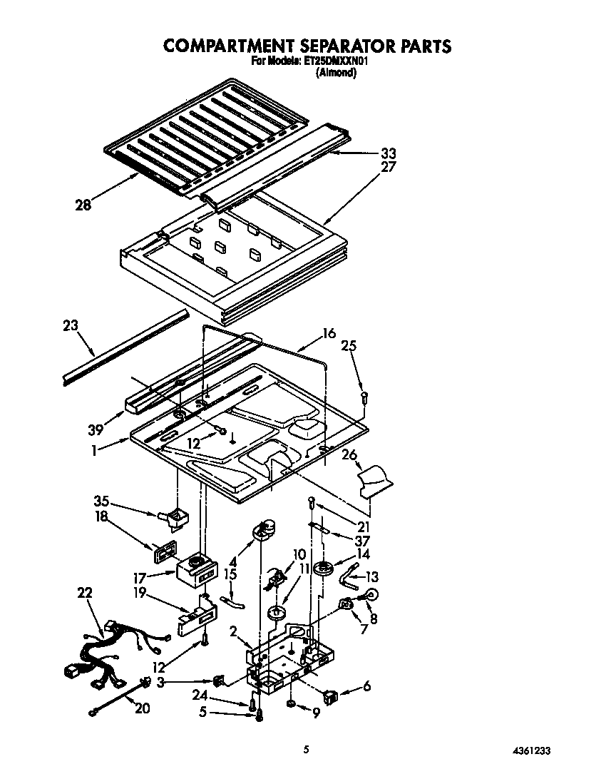Compartment separator