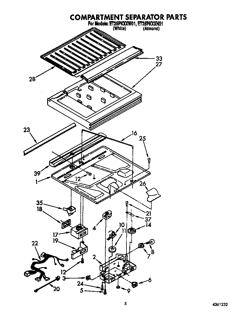 Compartment separator