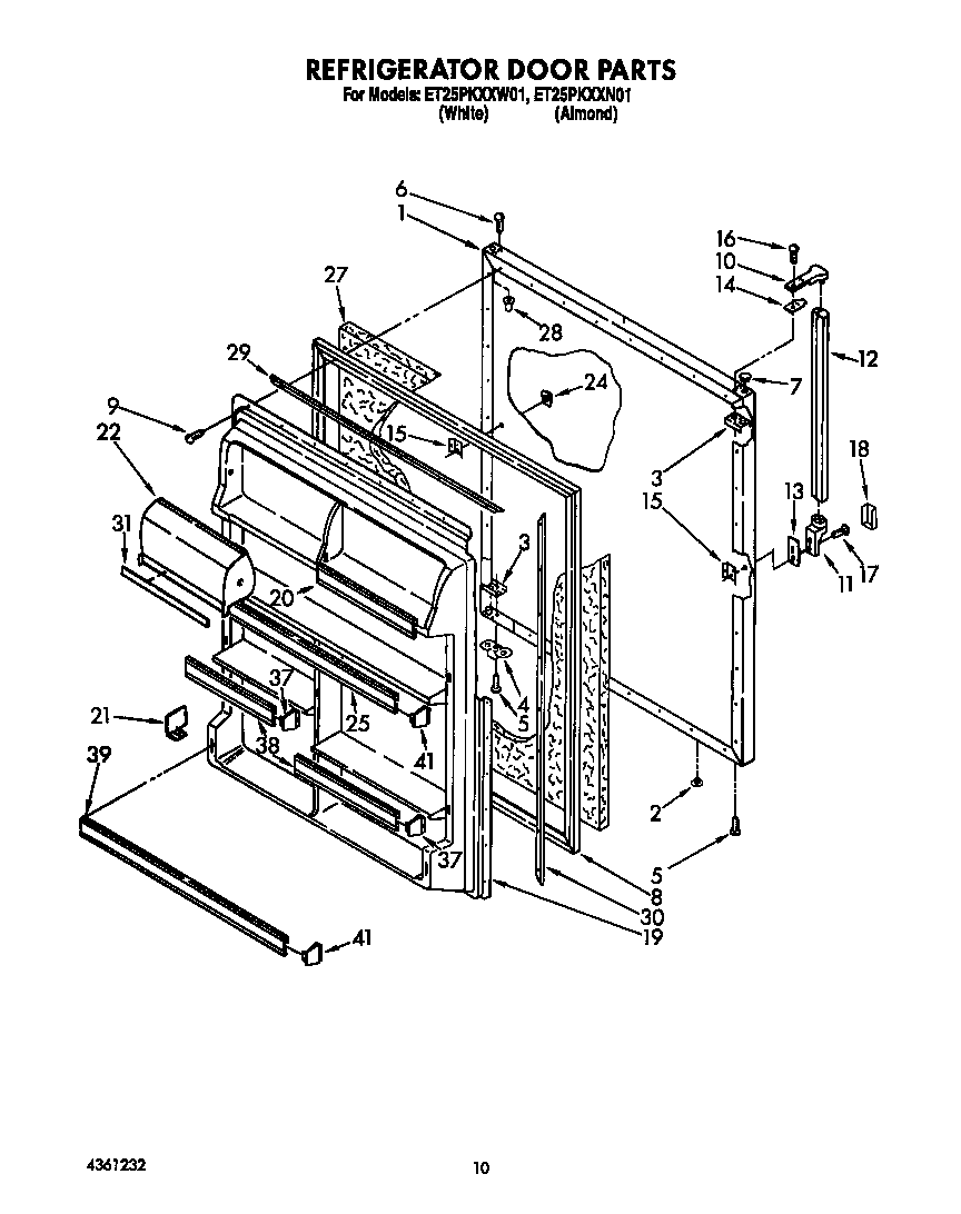 Refrigerator door
