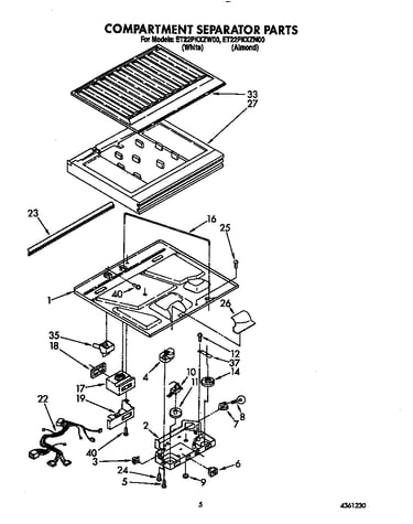 Compartment separator