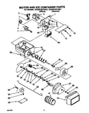 Motor and ice container