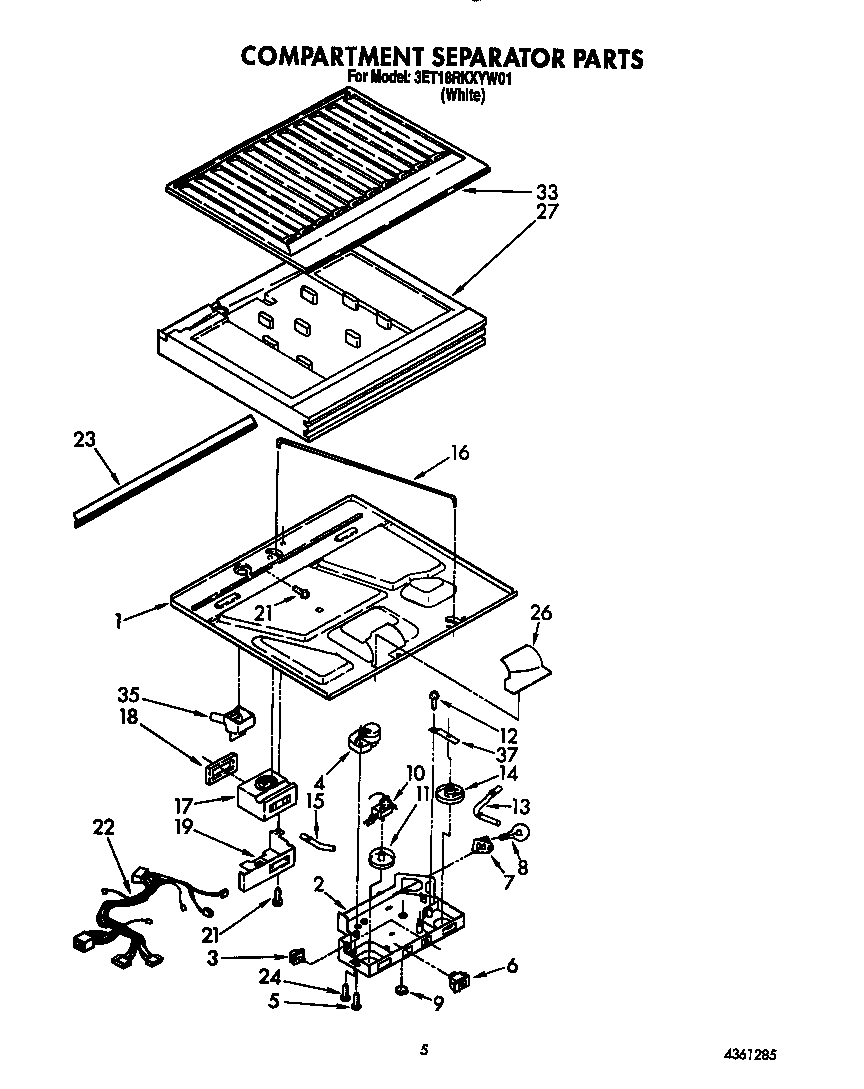 Compartment separator