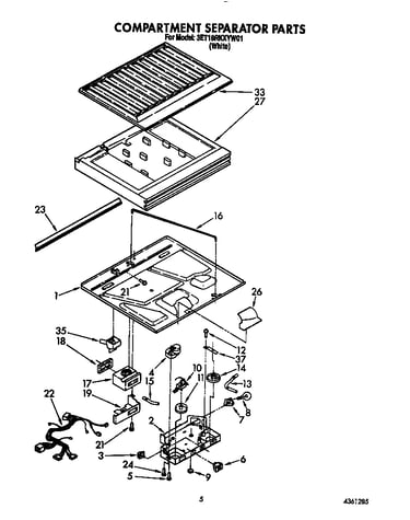 Compartment separator