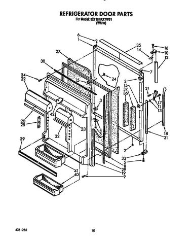 Refrigerator door