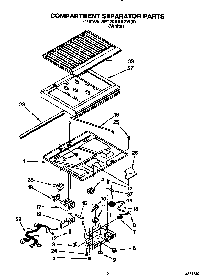 Compartment separator