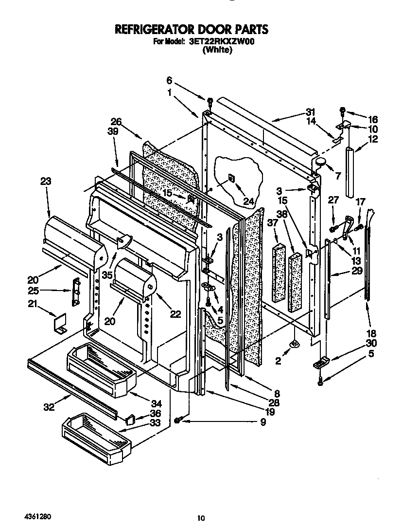 Refrigerator door