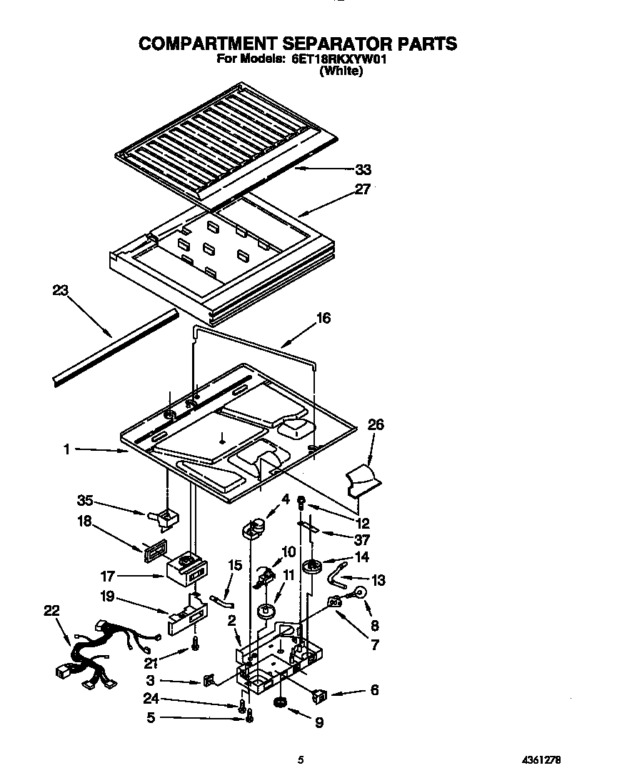 Compartment separator