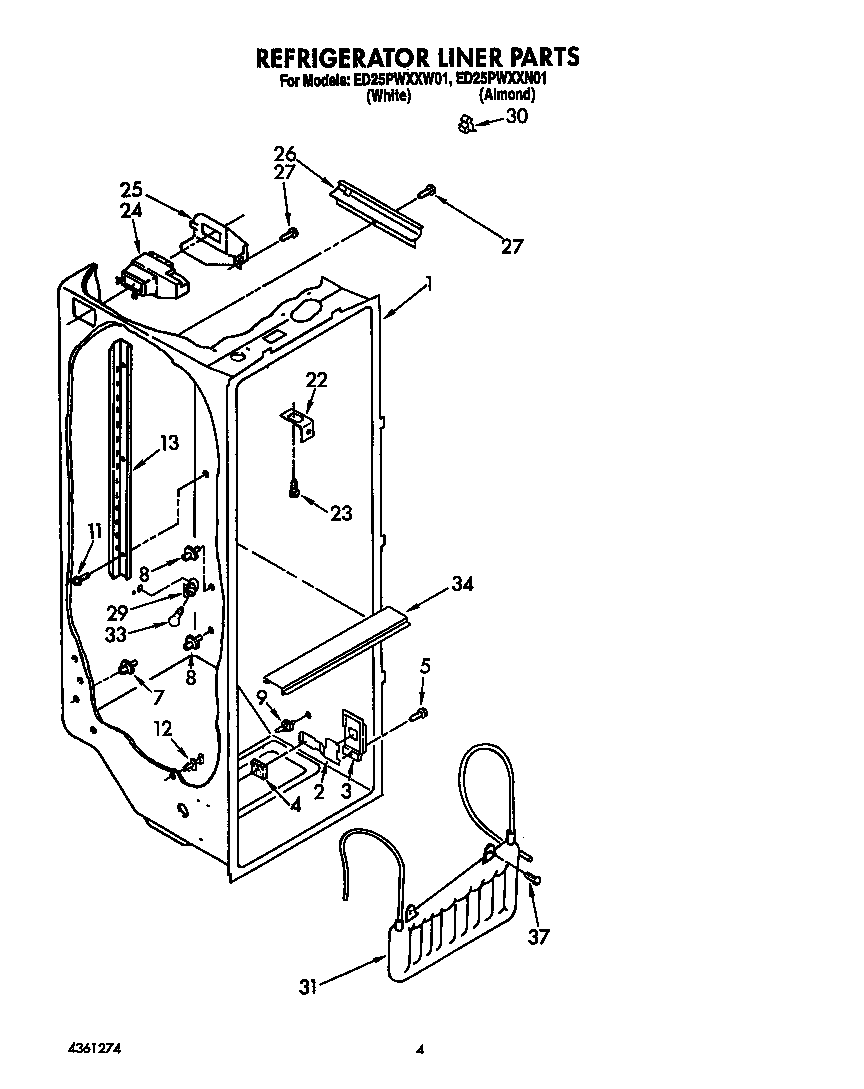Refrigerator liner
