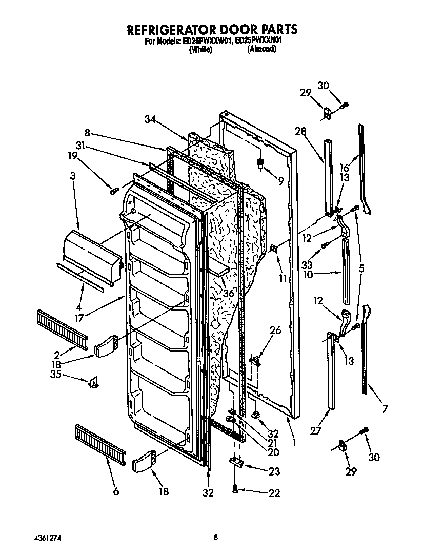 Refrigerator door