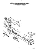 Motor and ice container