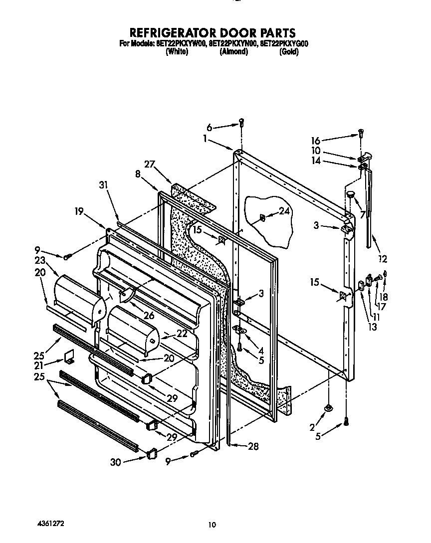 Refrigerator door