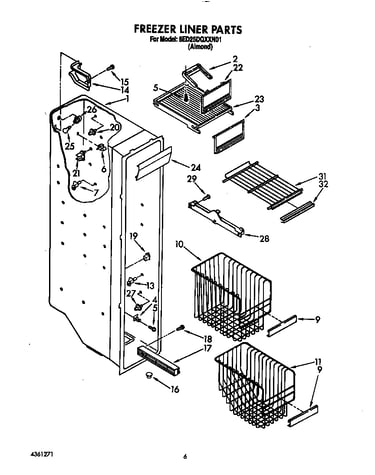 Freezer liner