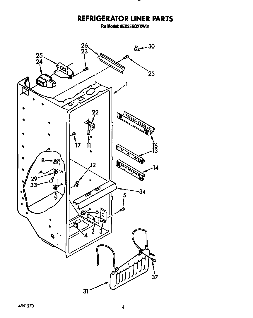 Refrigerator liner