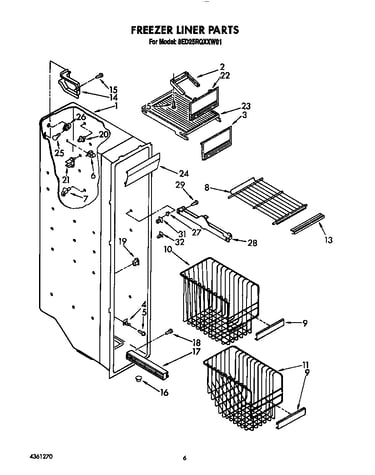 Freezer liner