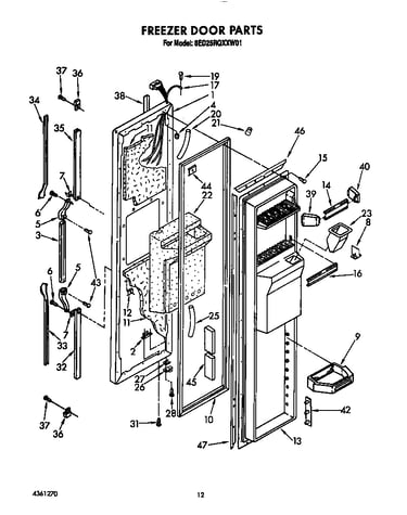Freezer door