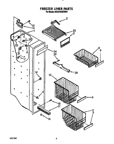 Freezer liner