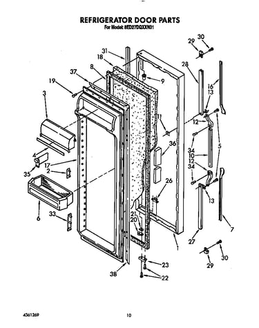 Refrigerator door